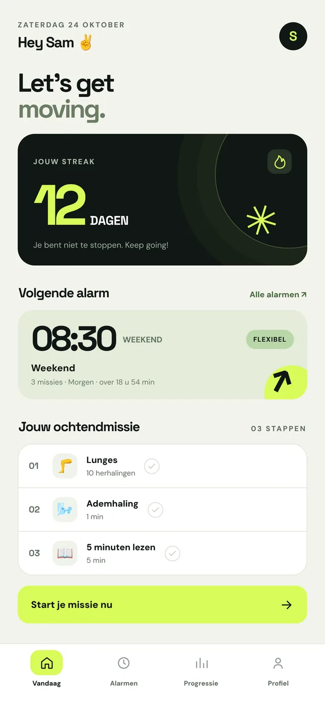 Je dag in één oogopslag