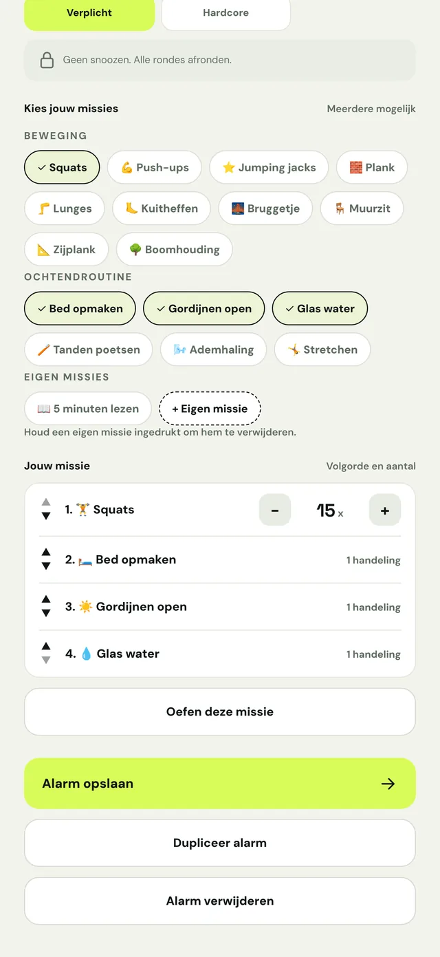 Missies kiezen
